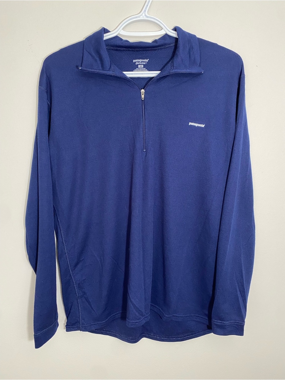 Patagonia Capilene Navy Half-Zip Pullover Medium